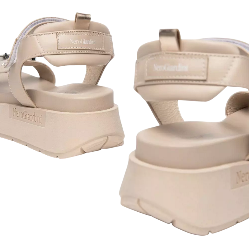 NERO GIARDINI SANDALI E410707D BEIGE 51190
