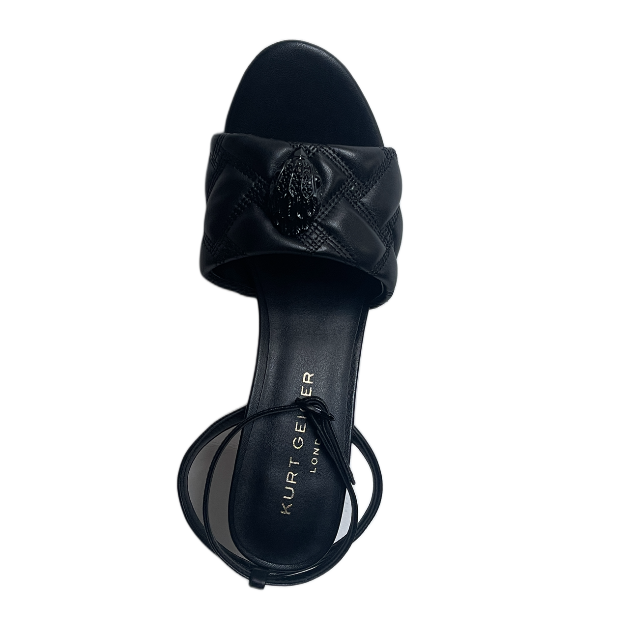 KURT GEIGER 225-KENSINGTON SANDAL-BLACK-LEATHER 8489900109