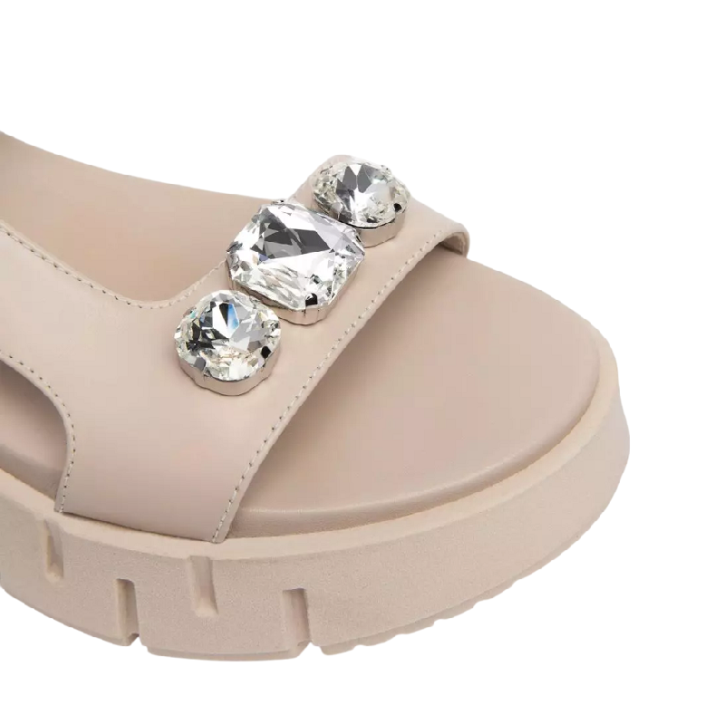 NERO GIARDINI SANDALI E410707D BEIGE 51190