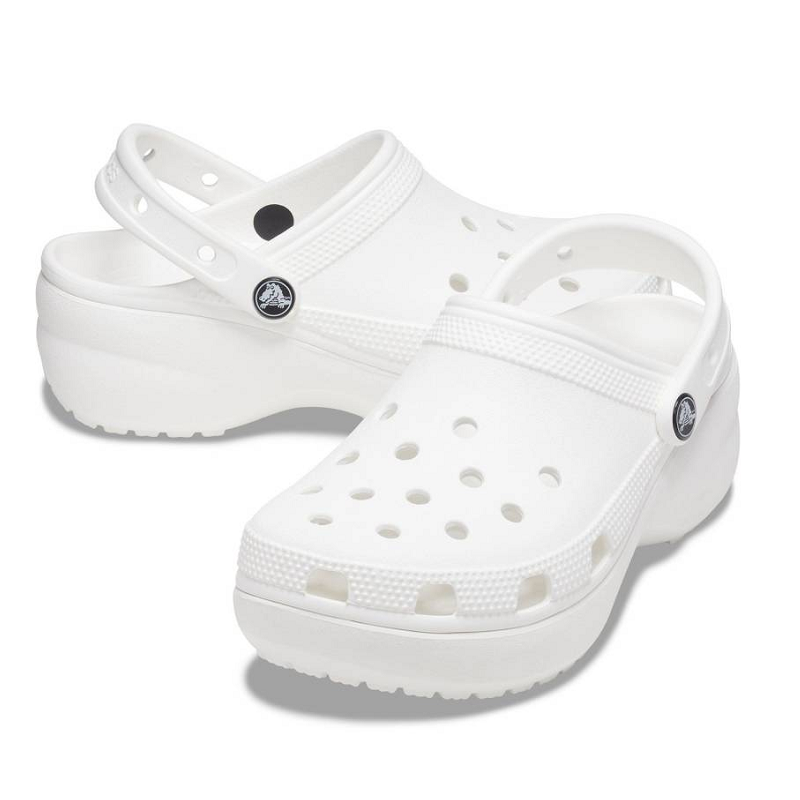 Classic platform clog w BLANC CRO|206750|100B