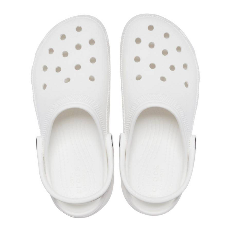 Classic platform clog w BLANC CRO|206750|100B