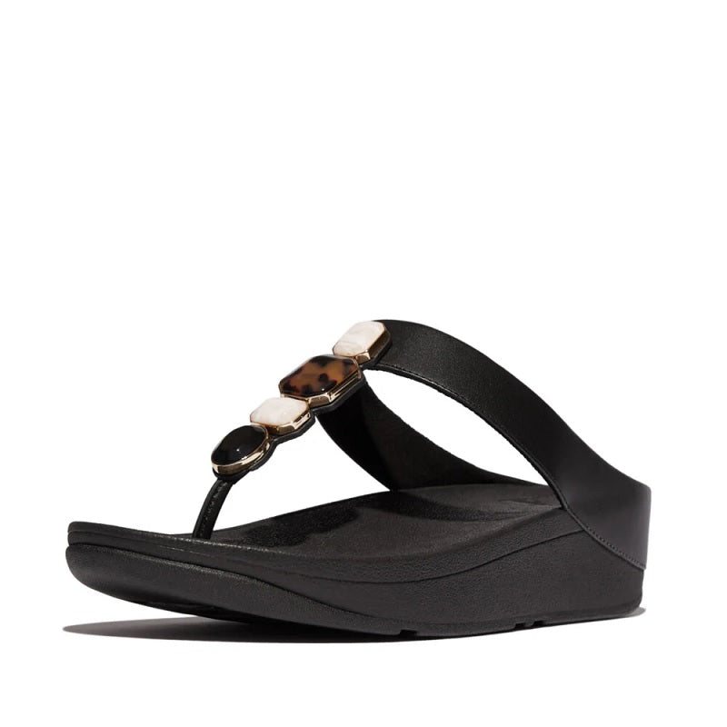 Fitflop W Fino multi-stone leather IU9-090 NEGRO -51330