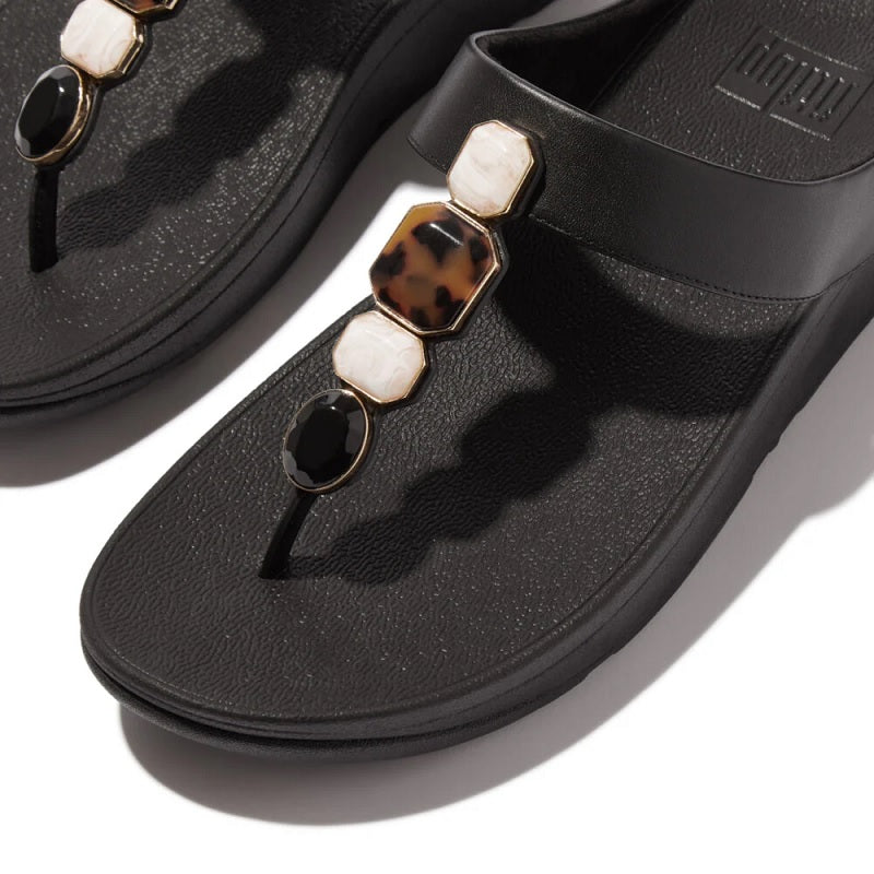 Fitflop W Fino multi-stone leather IU9-090 NEGRO -51330