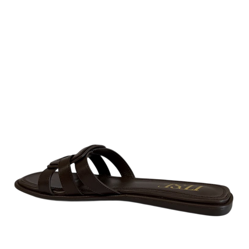ITSE SANDALIA PLANA VIRGI MARRÓN -53038