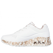 Skechers Uno - Loving Love 155506 White / Rose Gold -50088