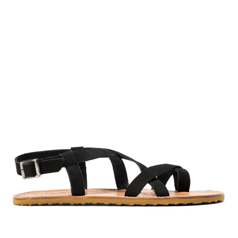 Waals sandalia barefoot hancrafted Natur I muj 70 black  -53498